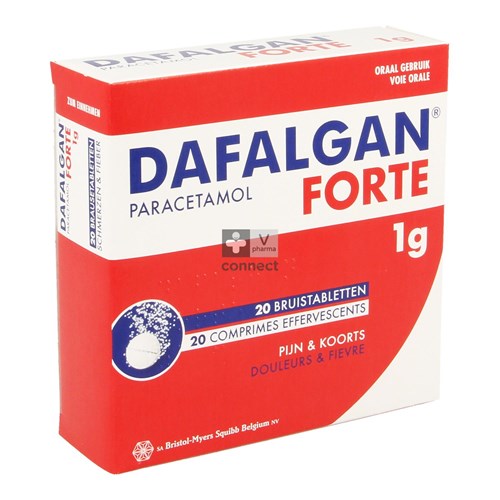Dafalgan Forte 1 g 20 Comprimés Effervescents