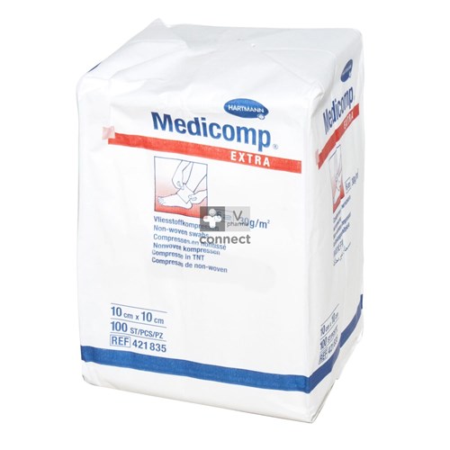Medicomp Kompresen 6 lagen 10 x 10 cm 100 stuks