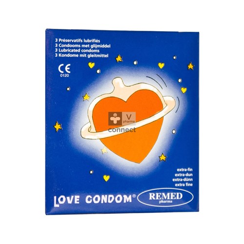 Love Condom Preservatifs 3 Pieces