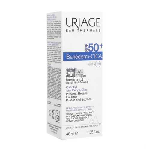 Uriage Bariederm Cica Crème SPF50+ 40 ml