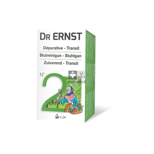 Dr Ernst N° 2 Tisane Dépurative Laxative 24 Filtrettes