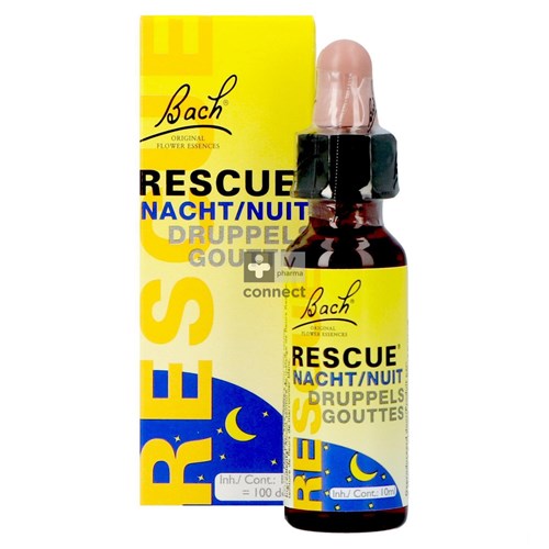 Bach Flower Remedy Rescue Nuit Gouttes 10 ml