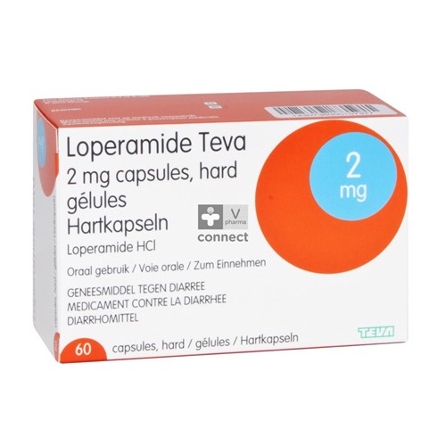 Loperamide Teva 2 mg 60 Gélules