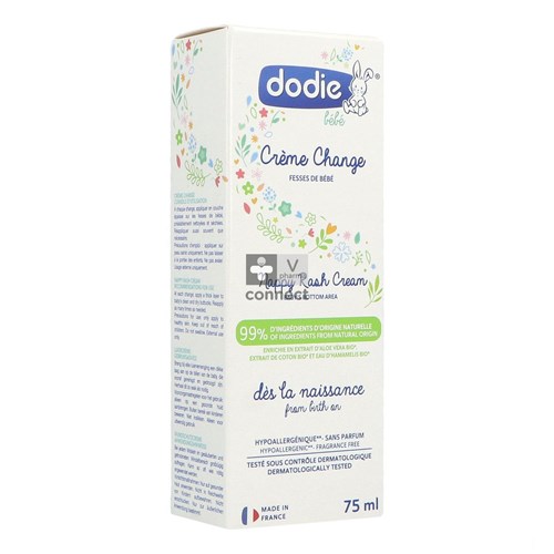 Dodie Crème Change Sans Parfum 75 ml
