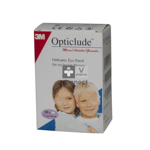 Opticlude 3m Oogkompres Stand 82mmx57mm 20 1539