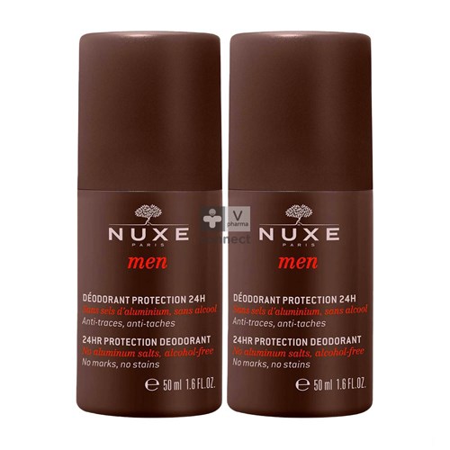 Nuxe Men Deodorant Protection 24H 50 ml Duo