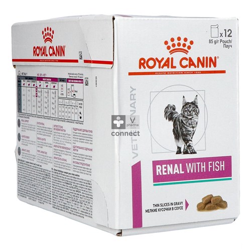 Royal Canin Chat Renal Thon Pouch 12X85g