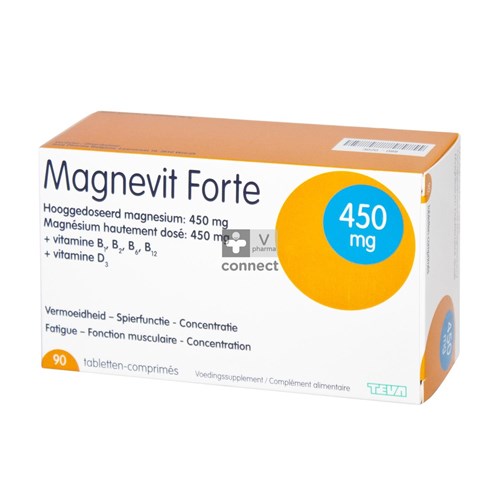 Magnevit Forte 450 mg 90 Comprimés Teva