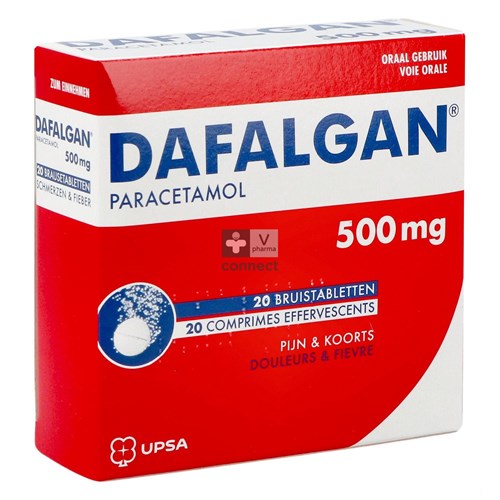 Dafalgan 500 mg 20 bruistabletten