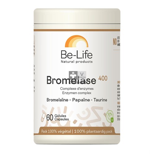 Be-Life Bromelase 400 60 Gélules Nf.