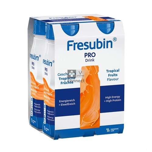 Fresubin Pro Drink Tropische Vruchten Fl 4x200ml