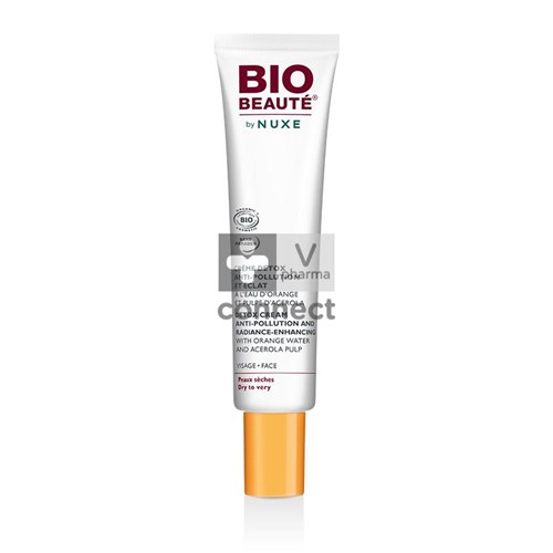 Bio Beaute Nuxe Crème Detox Anti-Pollution et Éclat 40 ml