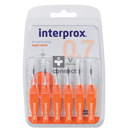 Interprox Premium Super Micro Oranje 2 mm Interdentale borsteltjes 6 stuks
