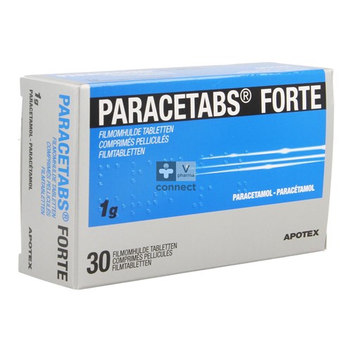 Paracetabs Forte 1 g 30 Comprimés