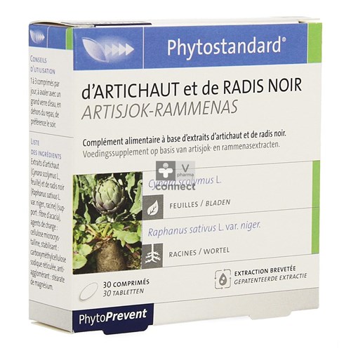 Phytostandard Artichaut/Radis Noir 30 Comprimés
