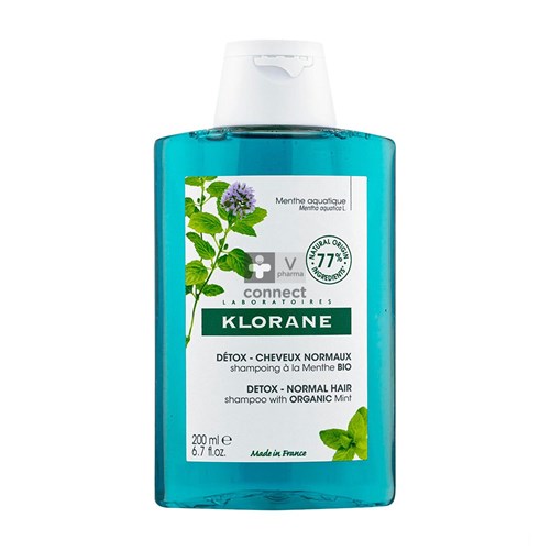 Klorane Shampooing Detox Menthe Aquatique 200 ml