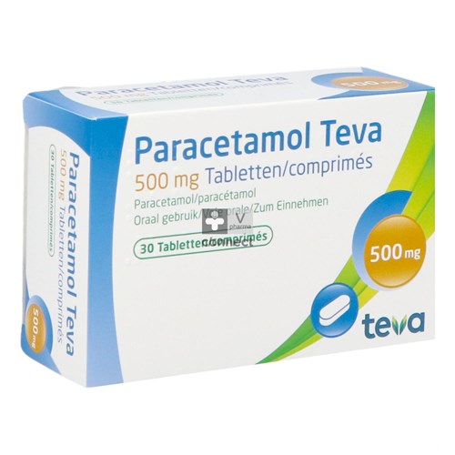 Paracetamol Teva 500 mg 30 Comprimés