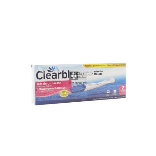 Clearblue Plus Pregnancy Test Grossesse 2 Pièces