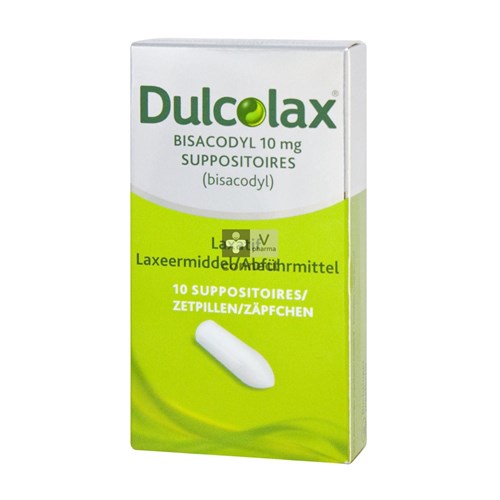Dulcolax Bisacodyl 10 mg 10 Suppositoires