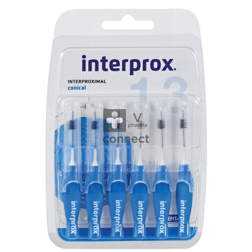 Interprox Premium Conical Blauw 3,5 - 6 mm Interdentale borsteltjes 6 stuks