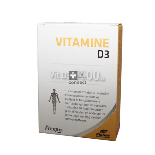 Fisher Flexan Vitamine D3 2000 UI 60 Capsules