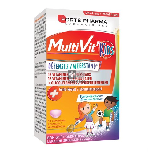 Forté Multivitamine 4G Vitaliteit Kids 30 tabletten