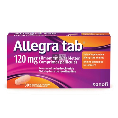 Allegra Tab 30 Comprimés Pélliculés X 120 Mg