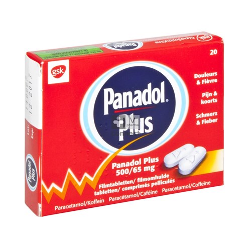 Panadol  Plus 500 mg 20 Comprimés