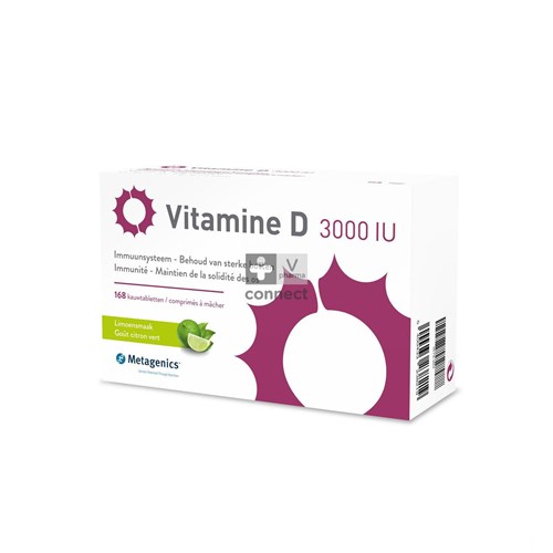 Metagenics Vitamine D 3000 IU 168 Comprimés