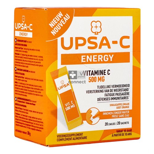 Upsa C Energy 500 mg 20 Sachets