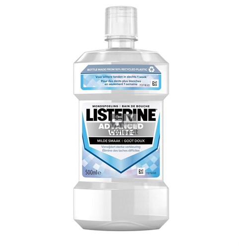 Listerine Advanced White Eau Buccale Doux    500Ml