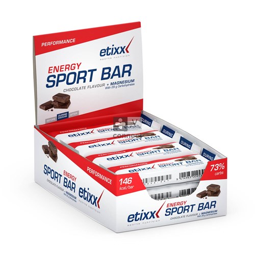 Etixx Energy Sport Barre Chocolat 12 x 40 g