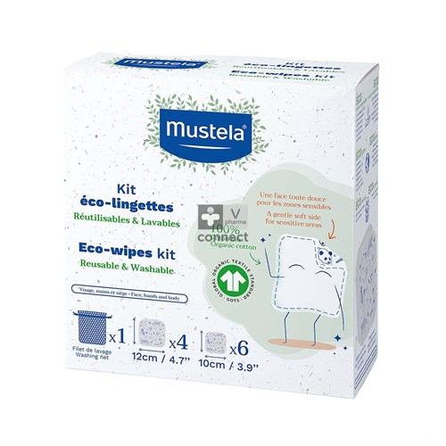 Mustela Bébé Mon 1Er Kit Eco Lingette 10 Unités