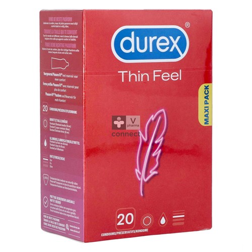 Durex Thin Feel Preservatifs 20 Pièces