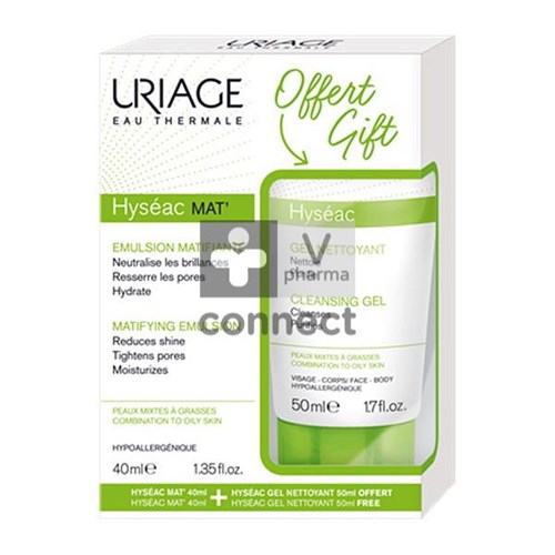 Uriage Hyseac Mat 40 ml + Gel Nettoyant 50 ml OFFERT