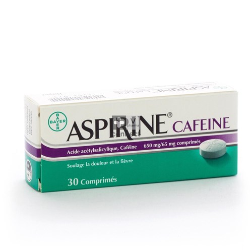 Aspirine Cafeïne 30 tabletten