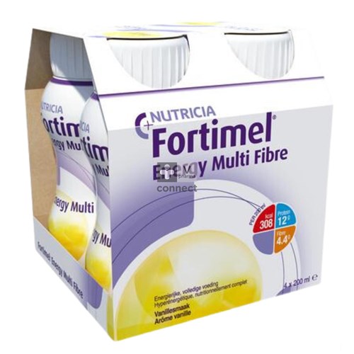 Fortimel Energy Multi Fibres Vanille 4 Pièces