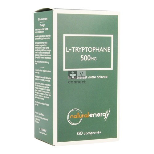 Natural Energy L Tryptophane 500 mg 60 Capsules