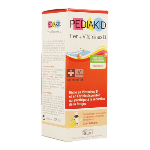 Pediakid Fer + Vitamine B Solution Buvable 125 Ml