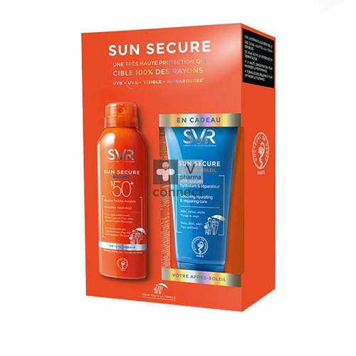 Svr Sun Secure Coffret Fluide + Après Soleil 50 Ml Gratuit