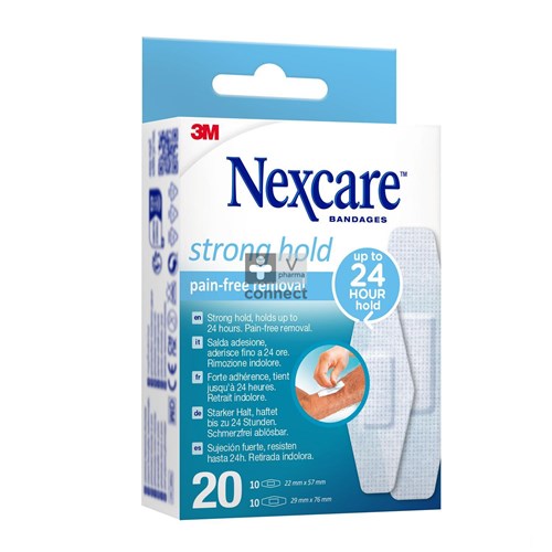 Nexcare Strong Hold Forte Assortiment 20 Pièces