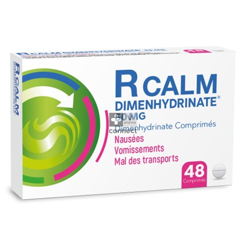 R Calm Dimenhydrinate 50 mg 48 Comprimés