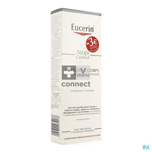 Eucerin Atopicontrol Emollient Corps Calmant 12 % Omega 250 ml Promo -3€