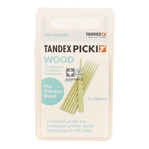 Tandex Toothpicks Wood 80
