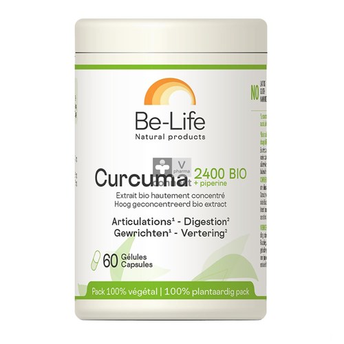 Be-Life Curcuma Bio + Piperine Bio 60 Gélules