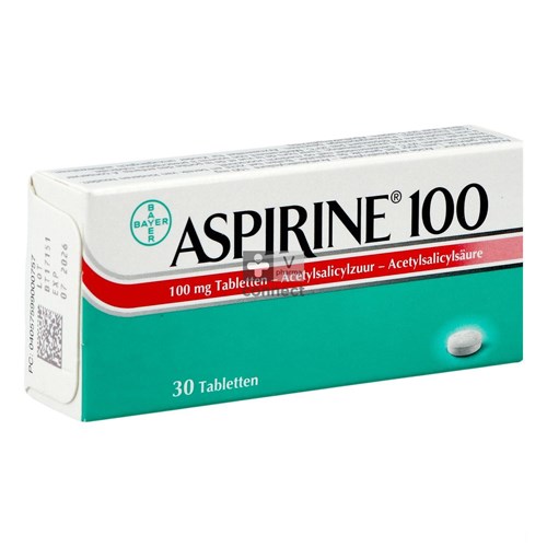 Aspirine 100 Mg 30 Comprimes