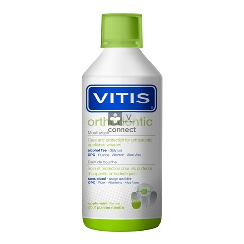 Vitis Orthodontic Mondspoeling met 0,05% Cetylpyridinium Chloride (CPC) 500 ml