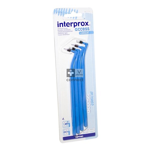 Interprox Access Conique Bleu 3 - 5 mm Brosse Interdentaire 4 Pièces