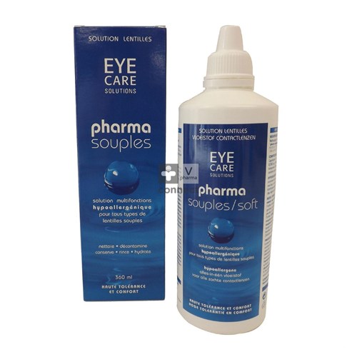 Eye Care Pharma Souple Solution pour Lentillles de Contact 360 ml