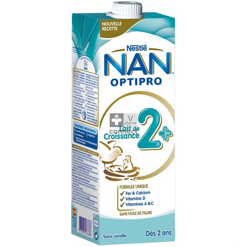 Nestle Nan Pro Lait Croissance 2 an et +  1 L
